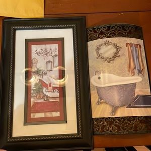 Bathroom wall art